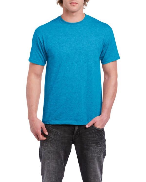 Heather Sapphire Gildan HEAVY COTTON™ ADULT T-SHIRT Pólók/T-Shirt