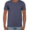 Heather Navy Gildan SOFTSTYLE® ADULT T-SHIRT Pólók/T-Shirt