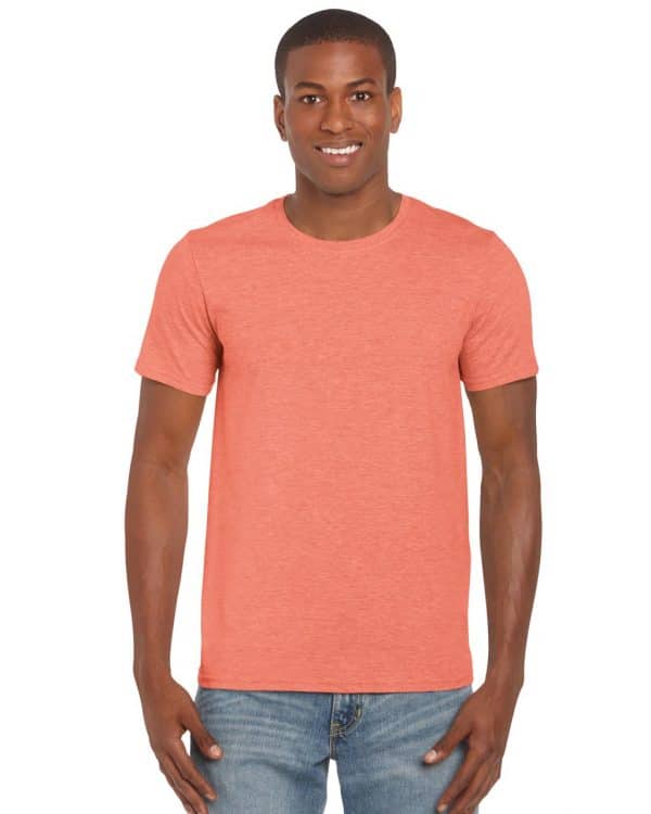 Heather Orange Gildan SOFTSTYLE® ADULT T-SHIRT Pólók/T-Shirt