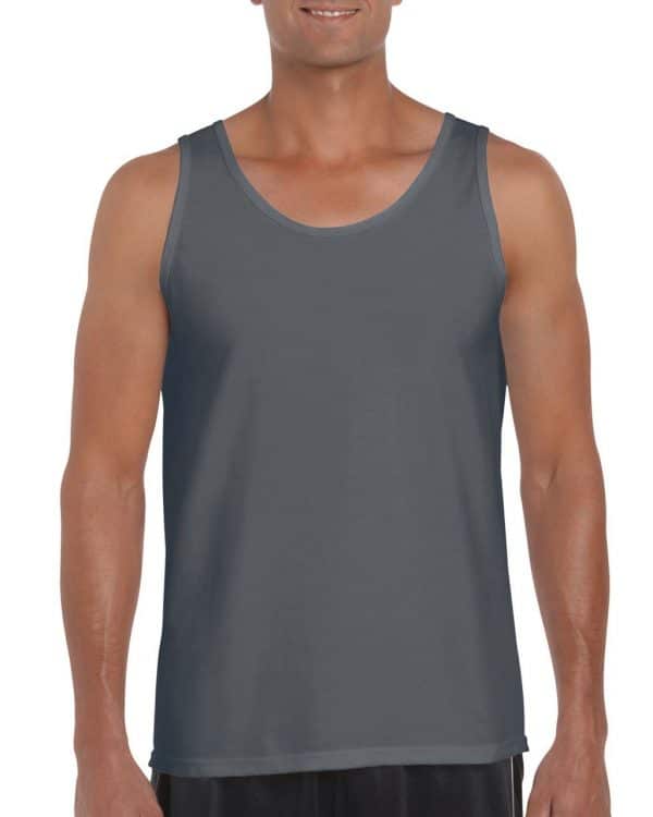 Charcoal Gildan SOFTSTYLE® ADULT TANK TOP Pólók/T-Shirt