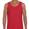 Red Gildan SOFTSTYLE® ADULT TANK TOP Pólók/T-Shirt