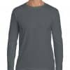 Charcoal Gildan SOFTSTYLE® ADULT LONG SLEEVE T-SHIRT Pólók/T-Shirt