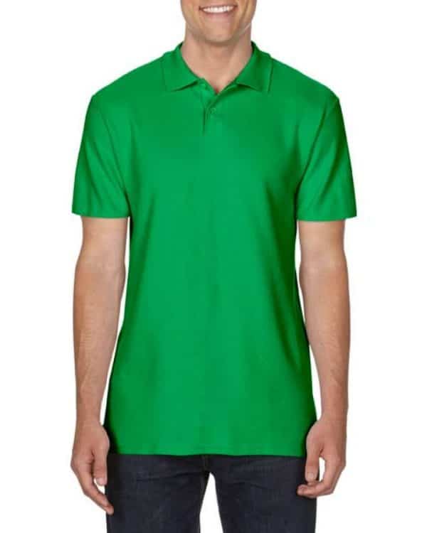 Irish Green Gildan SOFTSTYLE® ADULT DOUBLE PIQUÉ POLO Galléros pólók