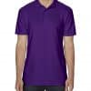 Purple Gildan SOFTSTYLE® ADULT DOUBLE PIQUÉ POLO Galléros pólók