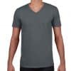 Charcoal Gildan SOFTSTYLE® ADULT V-NECK T-SHIRT Pólók/T-Shirt