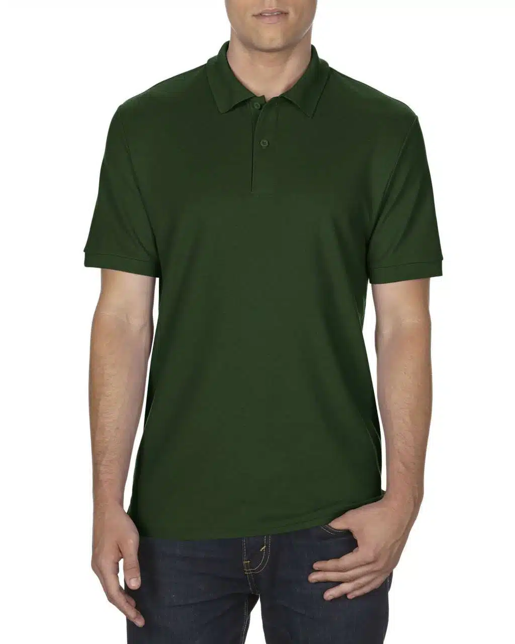 Forest Green Gildan DRYBLEND® ADULT DOUBLE PIQUÉ POLO Galléros pólók