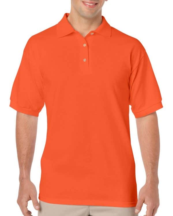 Orange Gildan DRYBLEND® ADULT JERSEY POLO SHIRT Galléros pólók