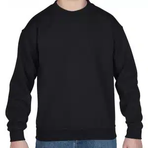 Black Gildan HEAVY BLEND™ YOUTH CREWNECK SWEATSHIRT Gyermek ruházat