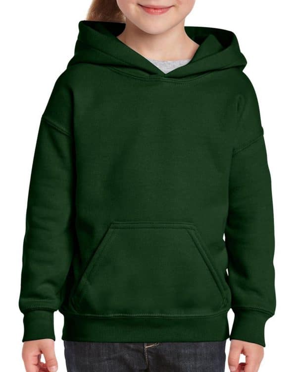 Forest Green Gildan HEAVY BLEND™ YOUTH HOODED SWEATSHIRT Gyermek ruházat