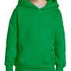 Irish Green Gildan HEAVY BLEND™ YOUTH HOODED SWEATSHIRT Gyermek ruházat