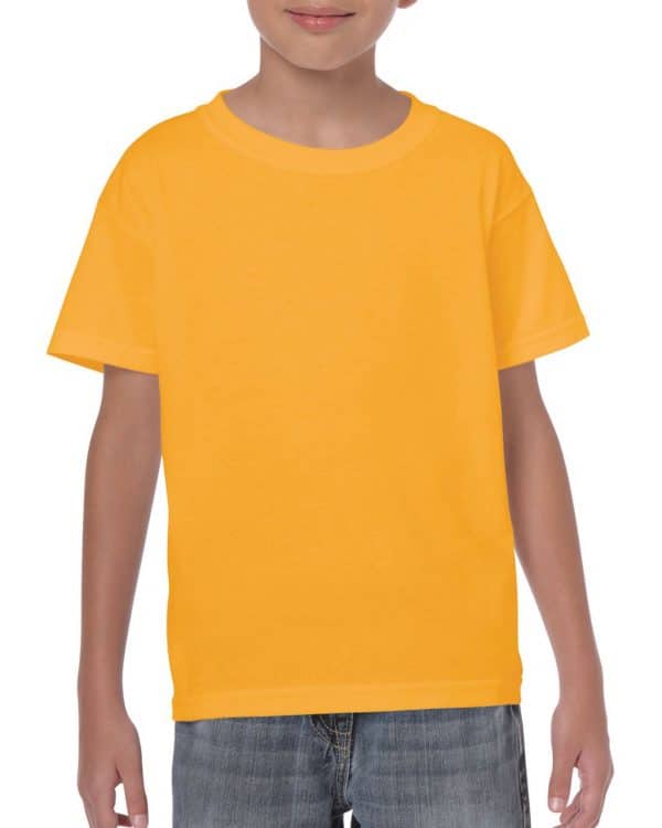 Gold Gildan HEAVY COTTON™ YOUTH T-SHIRT Gyermek ruházat