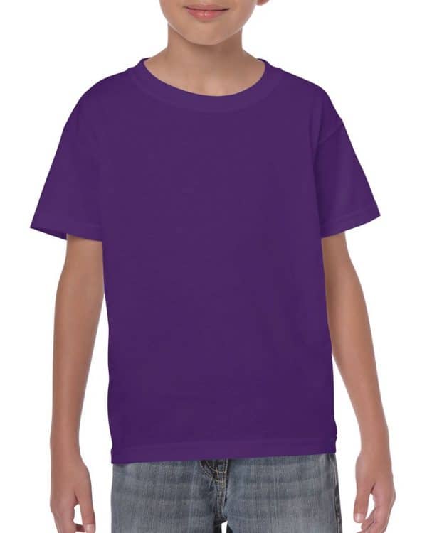 Purple Gildan HEAVY COTTON™ YOUTH T-SHIRT Gyermek ruházat
