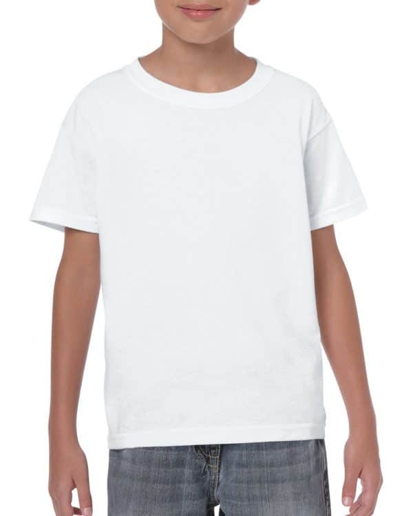 White Gildan HEAVY COTTON™ YOUTH T-SHIRT Gyermek ruházat