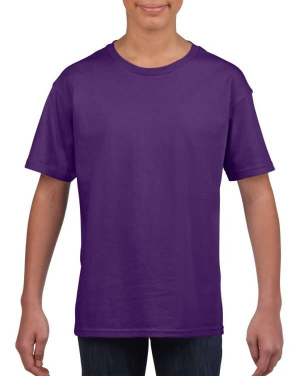 Purple Gildan SOFTSTYLE® YOUTH T-SHIRT Gyermek ruházat