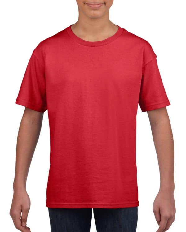 Red Gildan SOFTSTYLE® YOUTH T-SHIRT Gyermek ruházat