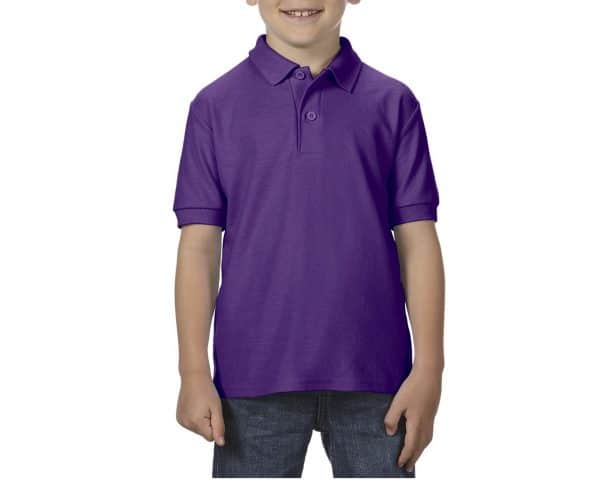 Purple Gildan DRYBLEND® YOUTH DOUBLE PIQUÉ POLO SHIRT Gyermek ruházat