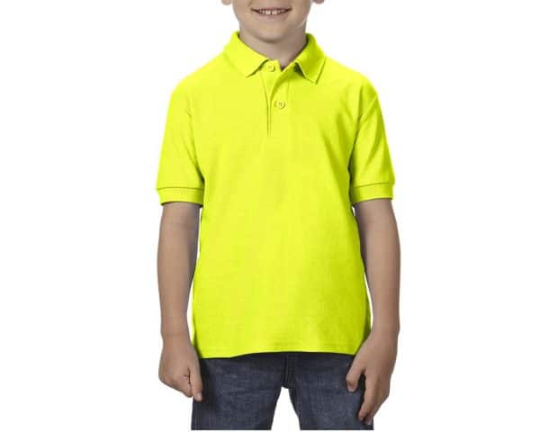 Safety Green Gildan DRYBLEND® YOUTH DOUBLE PIQUÉ POLO SHIRT Gyermek ruházat