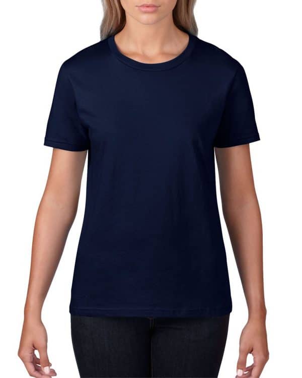 Navy Gildan PREMIUM COTTON® LADIES' T-SHIRT Pólók/T-Shirt
