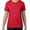 Red Gildan PREMIUM COTTON® LADIES' T-SHIRT Pólók/T-Shirt