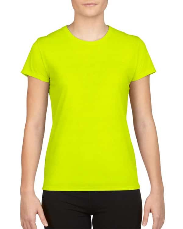 Safety Green Gildan PERFORMANCE® LADIES' T-SHIRT Sport