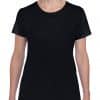 Black Gildan HEAVY COTTON™  LADIES' T-SHIRT Pólók/T-Shirt