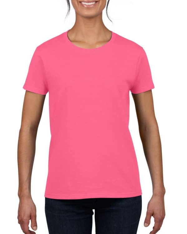 Safety Pink Gildan HEAVY COTTON™  LADIES' T-SHIRT Pólók/T-Shirt
