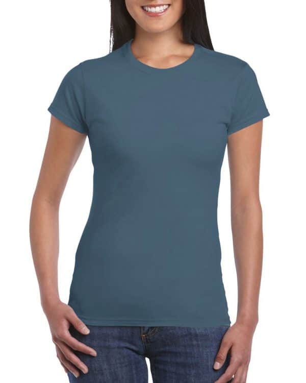 Indigo Blue Gildan SOFTSTYLE® LADIES' T-SHIRT Pólók/T-Shirt