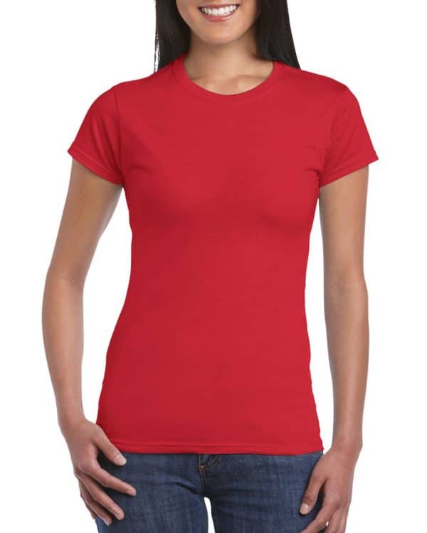 Red Gildan SOFTSTYLE® LADIES' T-SHIRT Pólók/T-Shirt