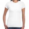 White Gildan SOFTSTYLE® LADIES' T-SHIRT Pólók/T-Shirt