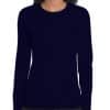 Navy Gildan SOFTSTYLE® LADIES' LONG SLEEVE T-SHIRT Pólók/T-Shirt