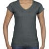 Dark Heather Gildan SOFTSTYLE® LADIES' V-NECK T-SHIRT Pólók/T-Shirt