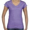 Heather Purple Gildan SOFTSTYLE® LADIES' V-NECK T-SHIRT Pólók/T-Shirt