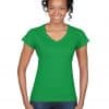 Irish Green Gildan SOFTSTYLE® LADIES' V-NECK T-SHIRT Pólók/T-Shirt