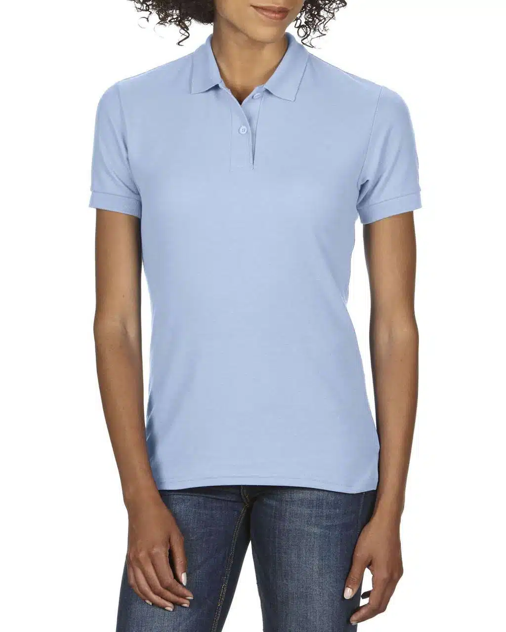 Light Blue Gildan DRYBLEND® LADIES' DOUBLE PIQUÉ POLO Galléros pólók