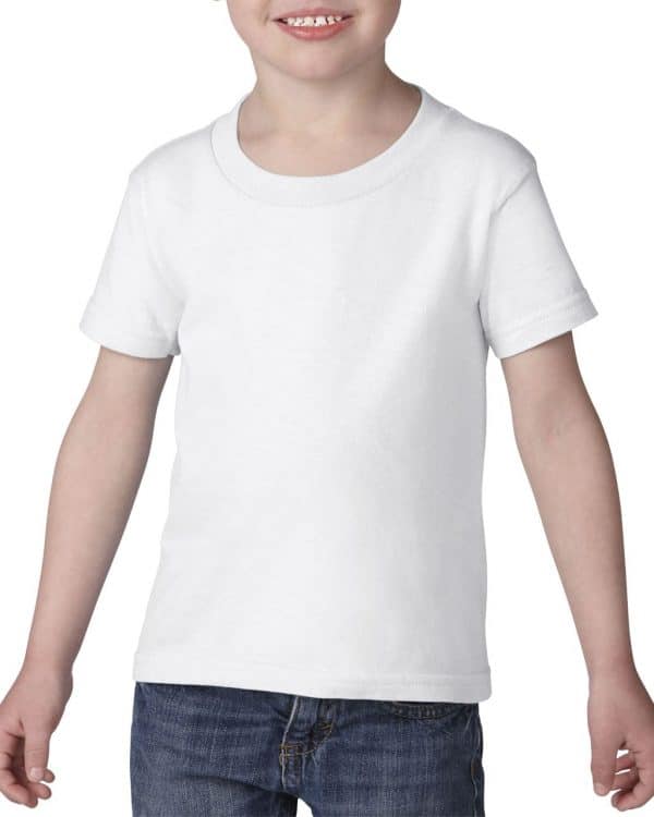 White Gildan HEAVY COTTON™ TODDLER T-SHIRT Gyermek ruházat