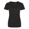 Heather Black Just Ts GIRLIE TRI-BLEND T Pólók/T-Shirt