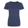 Heather Navy Just Ts GIRLIE TRI-BLEND T Pólók/T-Shirt