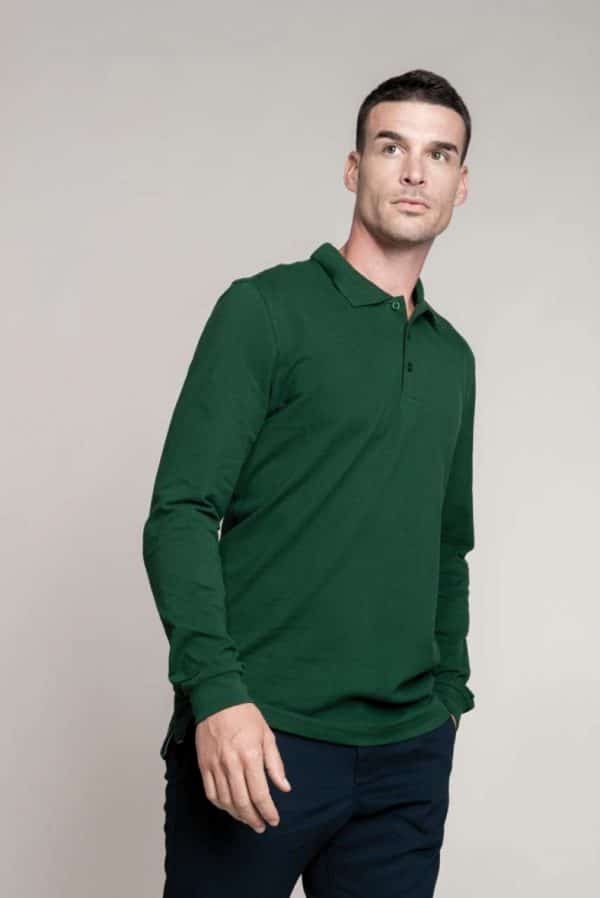 Kariban MEN'S LONG-SLEEVED POLO SHIRT Galléros pólók