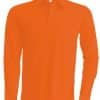 Orange Kariban MEN'S LONG-SLEEVED POLO SHIRT Galléros pólók