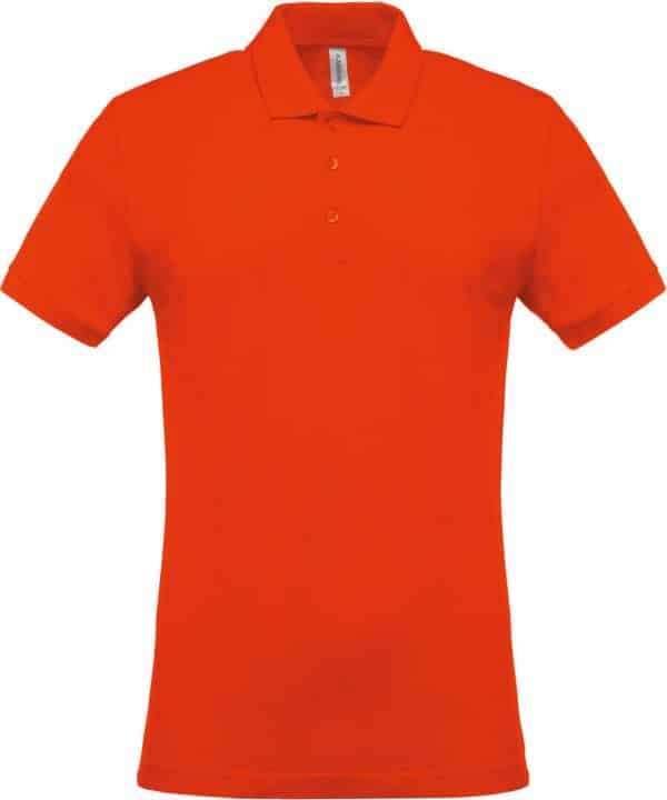 Orange Kariban MEN'S SHORT-SLEEVED PIQUÉ POLO SHIRT Galléros pólók