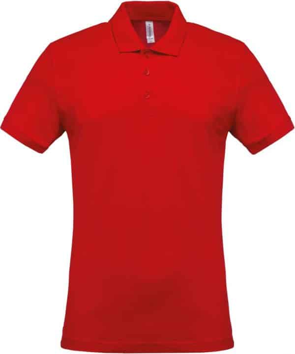 Red Kariban MEN'S SHORT-SLEEVED PIQUÉ POLO SHIRT Galléros pólók