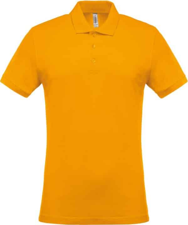 Yellow Kariban MEN'S SHORT-SLEEVED PIQUÉ POLO SHIRT Galléros pólók
