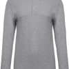 Oxford Grey Kariban MEN'S LONG-SLEEVED PIQUÉ POLO SHIRT Galléros pólók