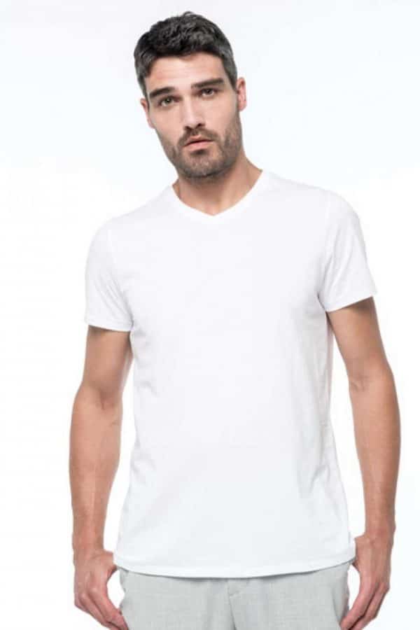 Kariban MEN'S SUPIMA®  V-NECK SHORT SLEEVE T-SHIRT Pólók/T-Shirt