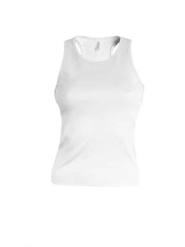 White Kariban ANGELINA - LADIES' VEST Pólók/T-Shirt