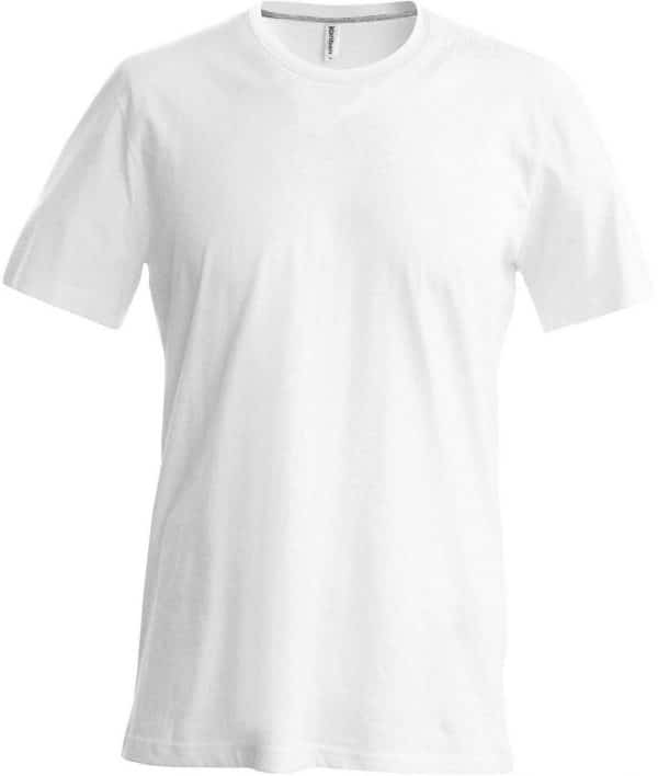 White Kariban SHORT SLEEVE CREW NECK T-SHIRT Pólók/T-Shirt