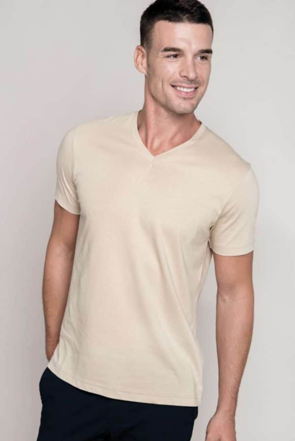 Kariban MEN'S SHORT SLEEVE V-NECK T-SHIRT Pólók/T-Shirt