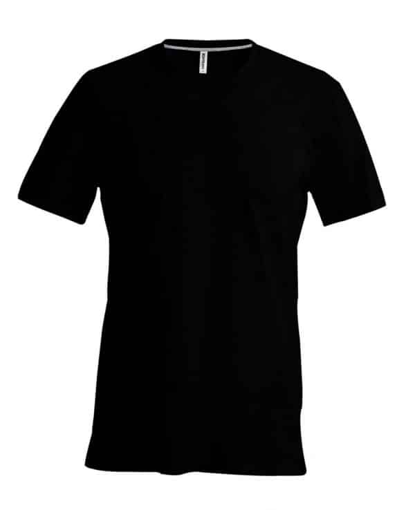 Black Kariban MEN'S SHORT SLEEVE V-NECK T-SHIRT Pólók/T-Shirt