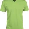 Lime Kariban MEN'S SHORT SLEEVE V-NECK T-SHIRT Pólók/T-Shirt