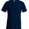 Navy Kariban MEN'S SHORT SLEEVE V-NECK T-SHIRT Pólók/T-Shirt